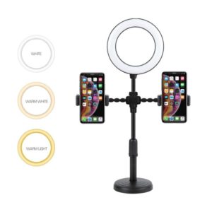 TRANDS DESKTOP STAND WITH SELFIE LED RING LIGHTS